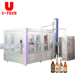 Automatic 3 in 1 High Speed Beverage Juice Energy Drink Glass Bottle Beer Filling Machine