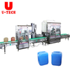 Fully Automatic Hydraulic Motor Car Lubricant Engine Oil Weighing Type 20L Bottle Filling Machine