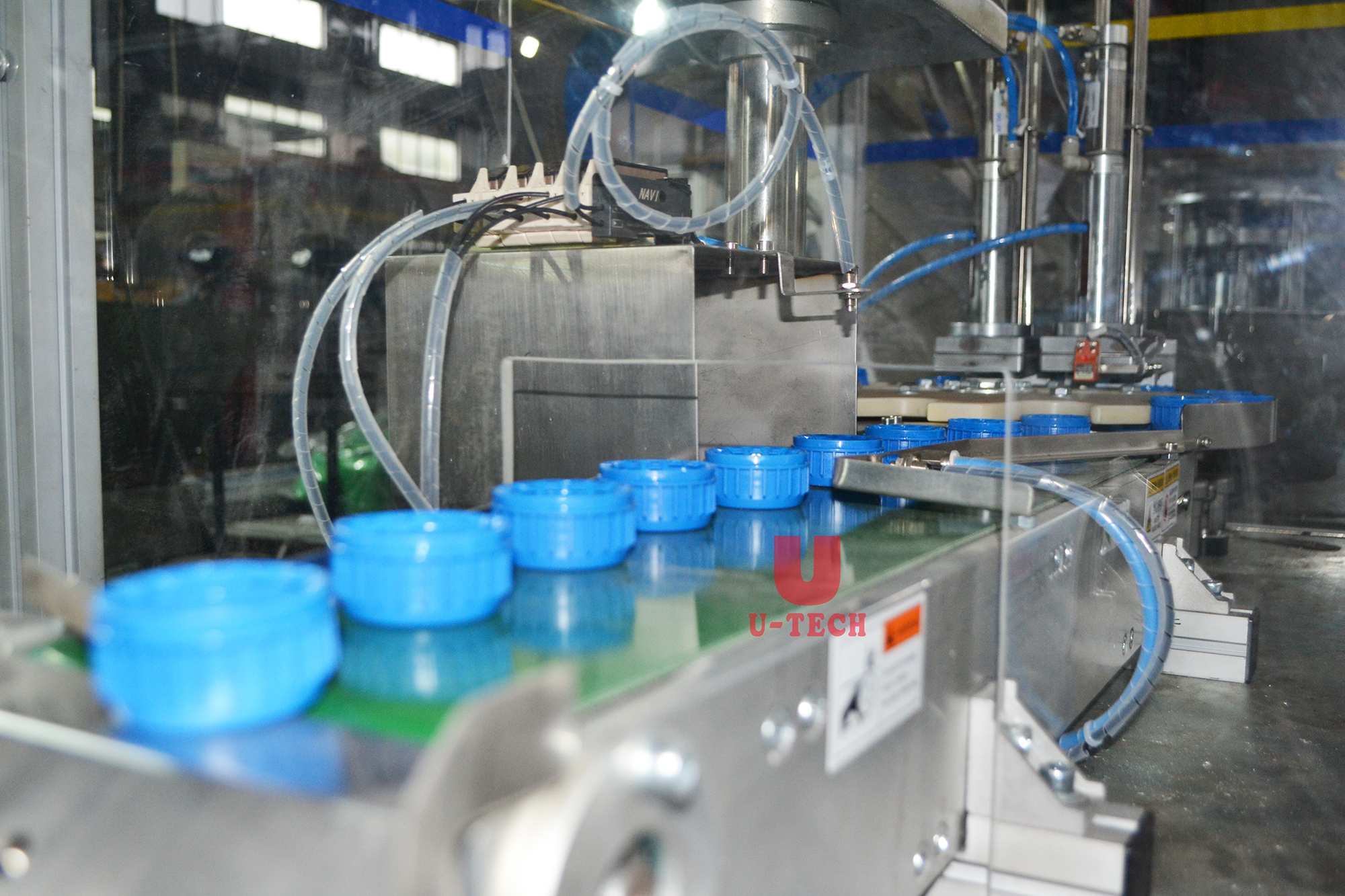 Full Automatic Plastic Medical Jar Milk Bottle Cap Insertion Lining Inserting Machine Price