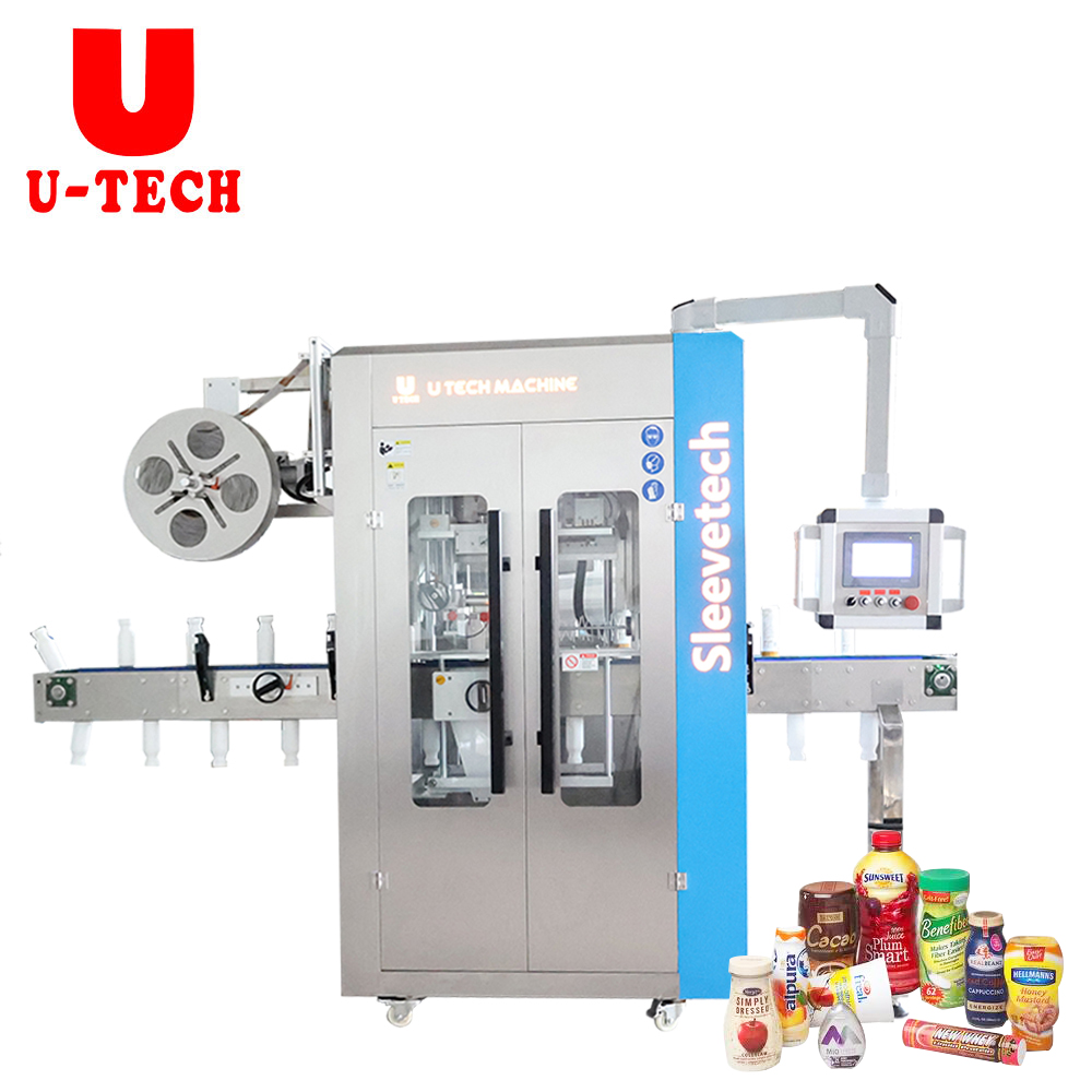 High Speed Fast Round Bottle Label Steam Electric Shrinking Tunnel Shrink Sleeve Wrap Sleeve Labeling Machine