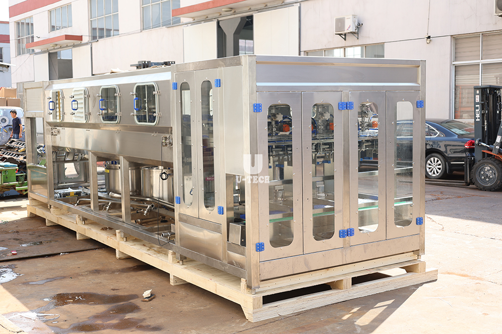 900BPH 5gallon water filling machine send to Chile