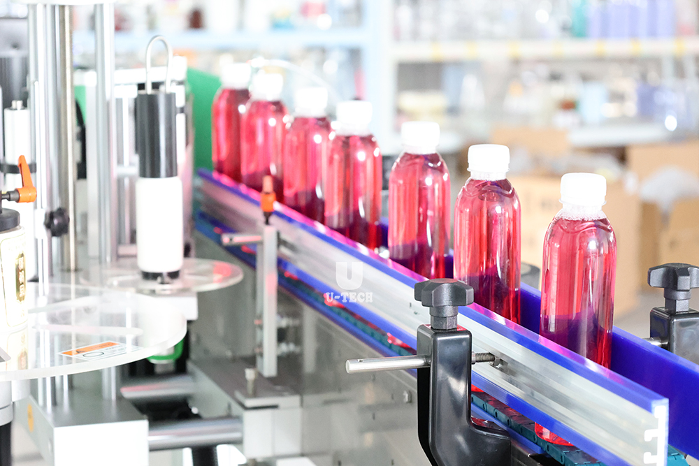 Automatic Chemical Daily Use Beverage Drinking Water Round Pet Glass Bottle Adhesive Labeling Machine