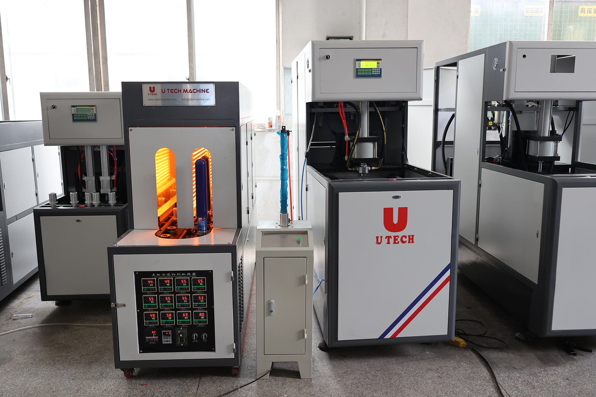 Semi Automatic Mineral Spring Natural Water 20L Barrel Pet Plastic 5 Gallon Bottle Making Machine
