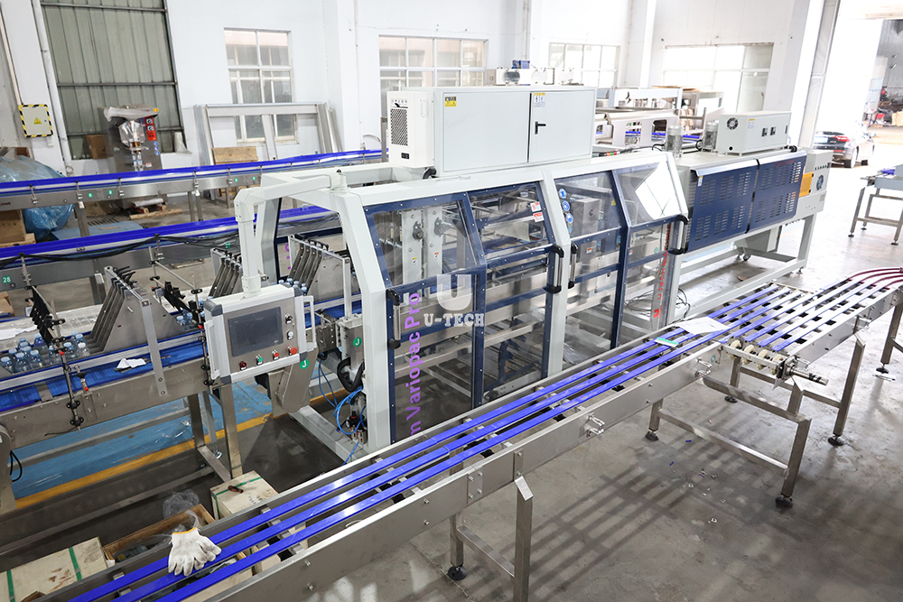 Full Automatic Beverage Pet Glass Bottle Wrap Hear Shrink Packaging Shrink Film Packing Wrapping Machine