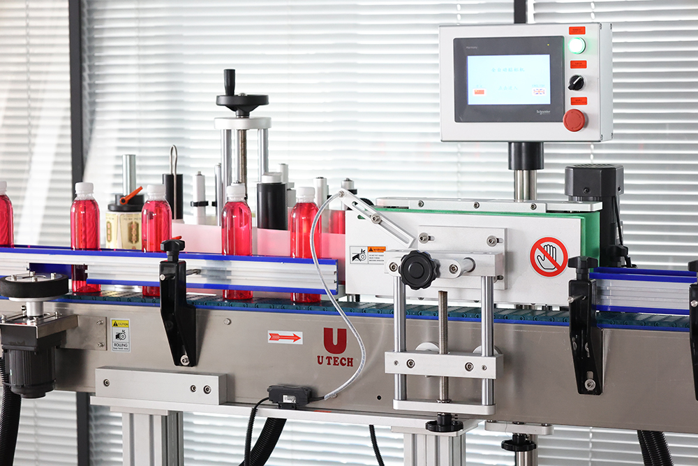 Automatic Chemical Daily Use Beverage Drinking Water Round Pet Glass Bottle Adhesive Labeling Machine
