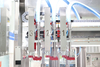 Complete Project High Speed Automatic Chemical Product Linear Type Servo Lube Engine Oil Filling Capping Machine
