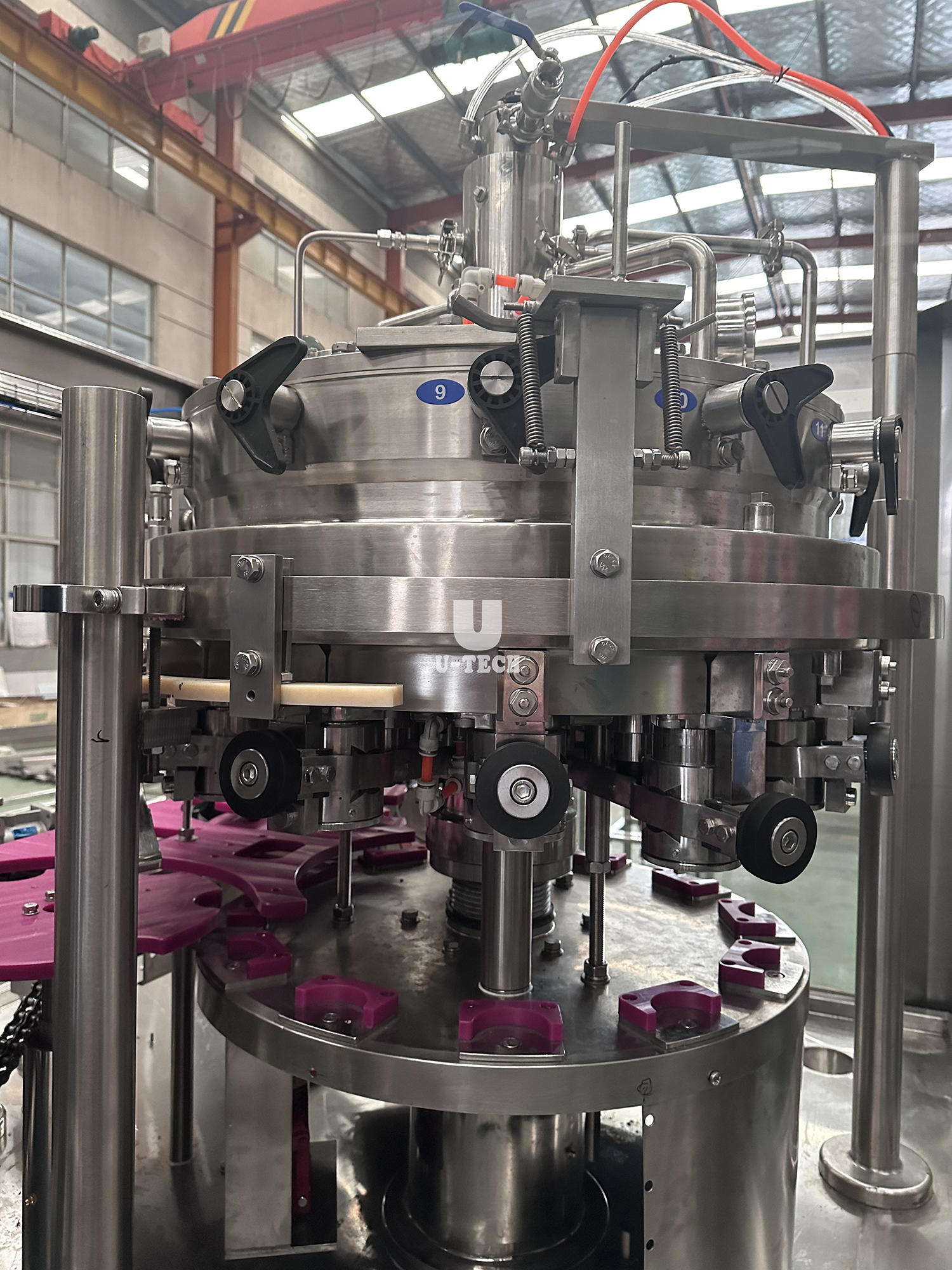 Automatic high speed 2 in 1 beverage juice energy drink beer tin can filling machine line