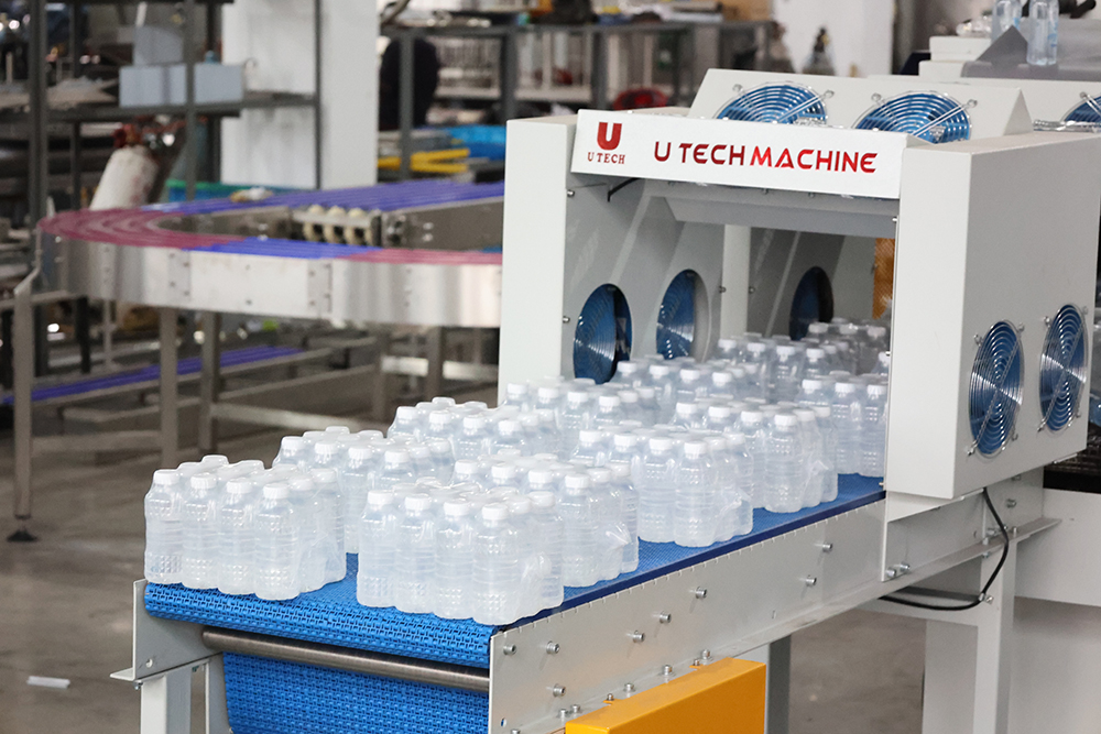 Beverage Energy Drinks Daily Use Product Mineral Water Bottle Heat Sealing Shrinking Tunnel Shrink PVC Film Packaging Machine