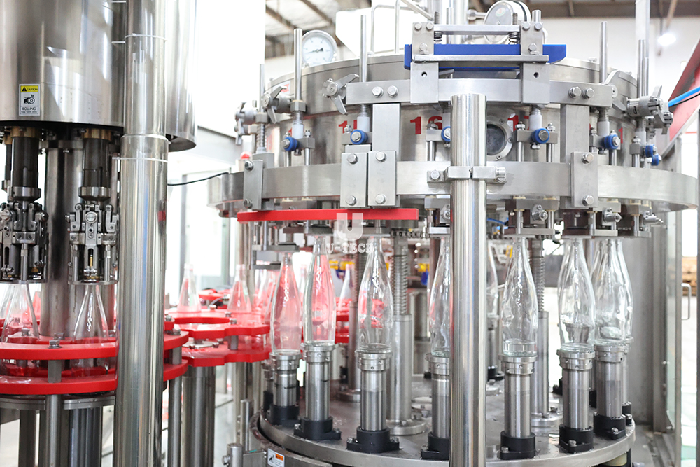 Complete Project High Speed Automatic Glass Bottle Metal Crown Lid Beer Filling Capping Machine Line
