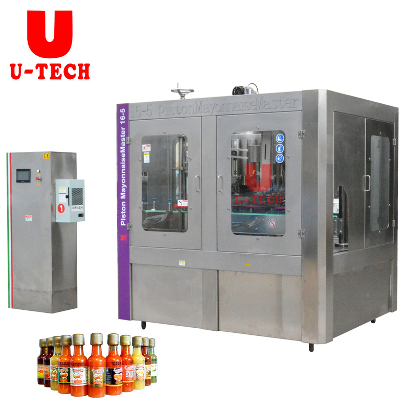 Automatic Small Bottle Rotary Honey Mushroom Chilli Tomato Fish Salad Dressing Sauce Filling Machine