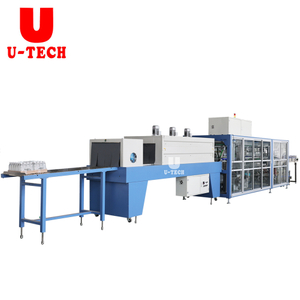 Automatic High Speed Half Tray Carton Box Cosmetic Food Beverage Bottle Heat Tunnel Film Shrink Packing Wrapping Machine