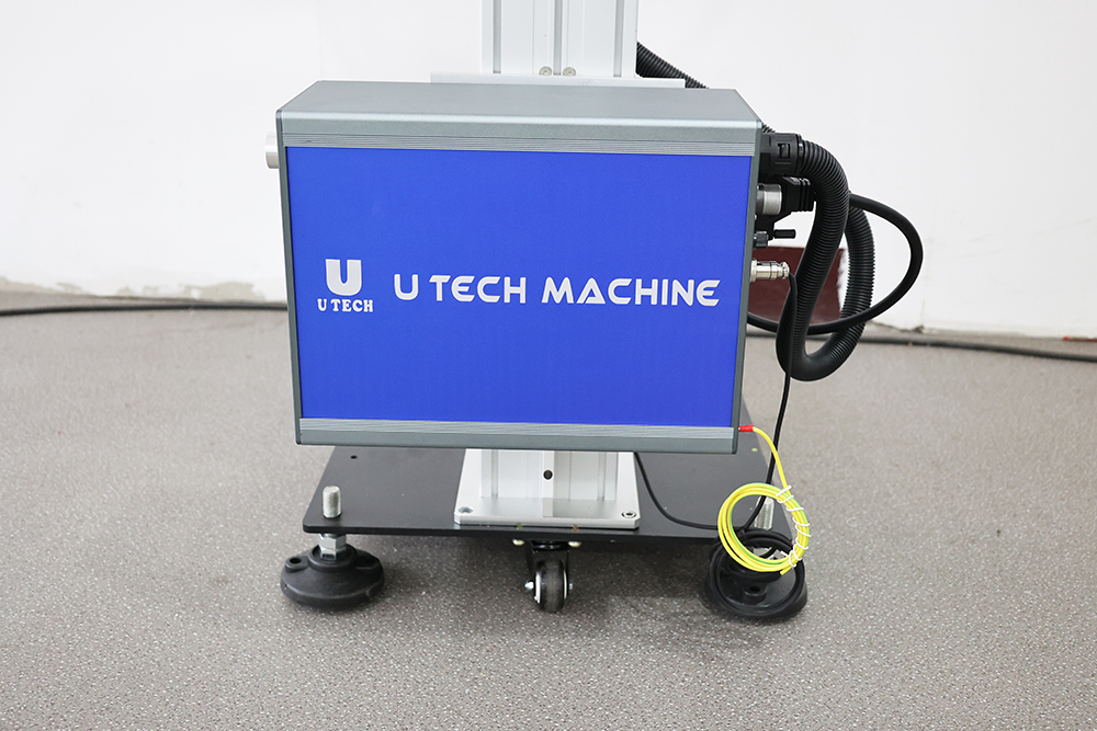Electric Conduit Pipes 30W 50 Watt Pet Tag Engraving Engine Oil Pot Fiber Laser Marking Printing Machine