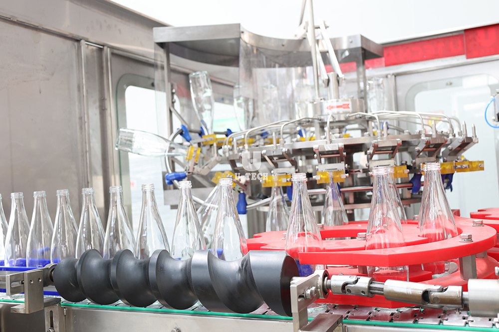 Complete Project High Speed Automatic Glass Bottle Metal Crown Lid Beer Filling Capping Machine Line