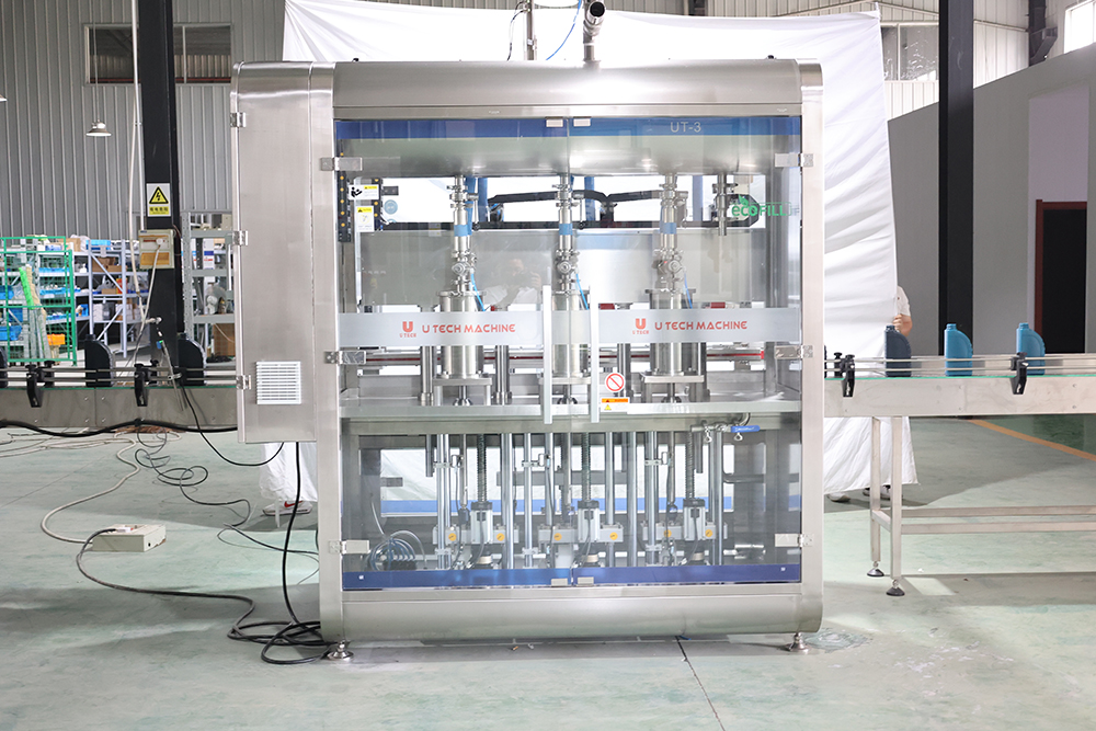 Complete Project High Speed Linear Type Automatic 1L 2L Plastic Bottle Pesticide Servo Filling Machine Line
