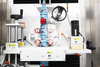 High speed stability automatic milk beverage bottle PVC label steam shrink sleeve labeling machine