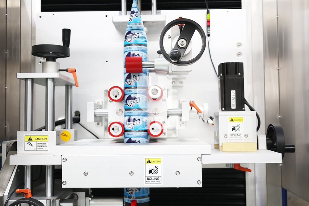 High speed stability automatic milk beverage bottle PVC label steam shrink sleeve labeling machine