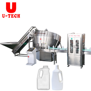 Automatic rotary turntable PE PP PET plastic bottle setting feeding unscrambler sorting machine