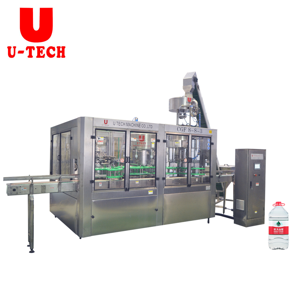 Automatic plastic bottle pure mineral drinking 5L10L water bottling machine