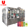 Fully Automatic High Speed Soda Water Orange Juice Energy Carbonated Drinks Beer Can Filling Machine