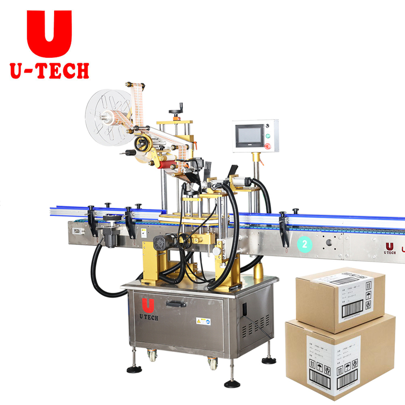 Automatic paper packing box horizontal type adhesive sticker labeling machine price