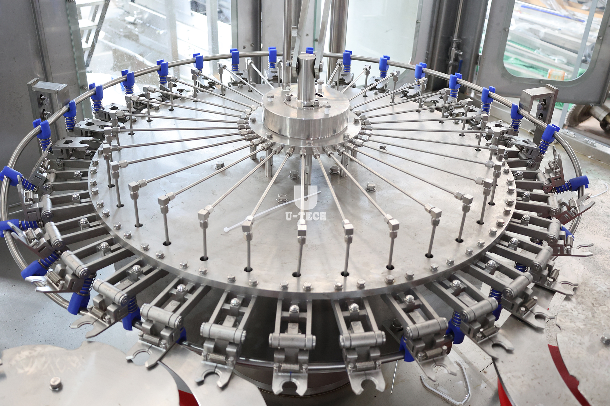 High Speed Rotary Liquid Dipping Past Hot Sauce Bottling Filling Sealing Packing Machine Equipment Line
