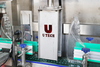 Automatic rotary turntable PE PP PET plastic bottle setting feeding unscrambler sorting machine