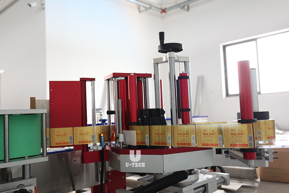 High Speed Automatic PE PP HDPE Plastic Glass Bottle Jar Adhesive Sticker Adhesive Labeling Machine