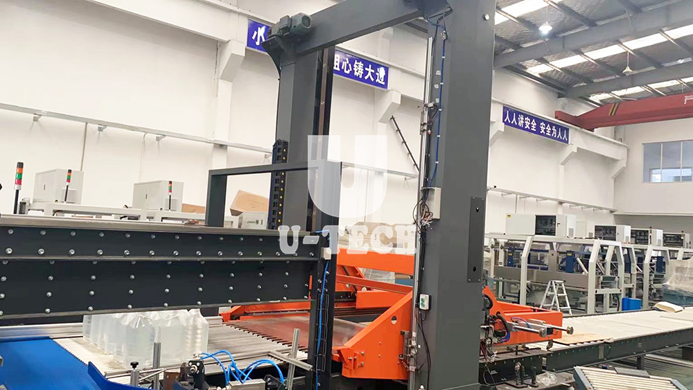 Automatic Industrial Beverage Bag Carton Box Robot Stacker Palletizer Stacking Machine
