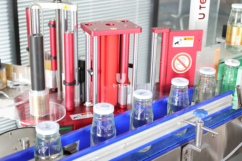 Fully Automatic Electric Pet Flat Glass Square Bottle Jar Can Adhesive Sticker Labeling Machine Factory Price