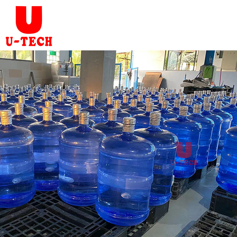 Good quality high pressure washing 5 gallon 20L barrel water bottling machine production line