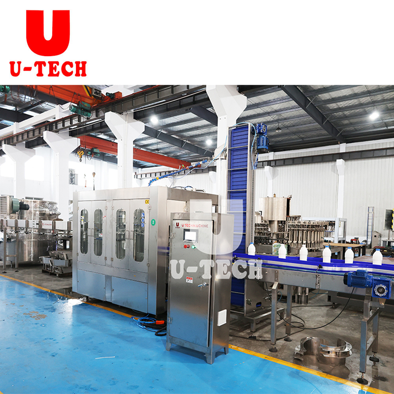 Automatic High Speed Small Scale Pe Pet Bottle Pure Fresh Milk Bottling Machine Plant