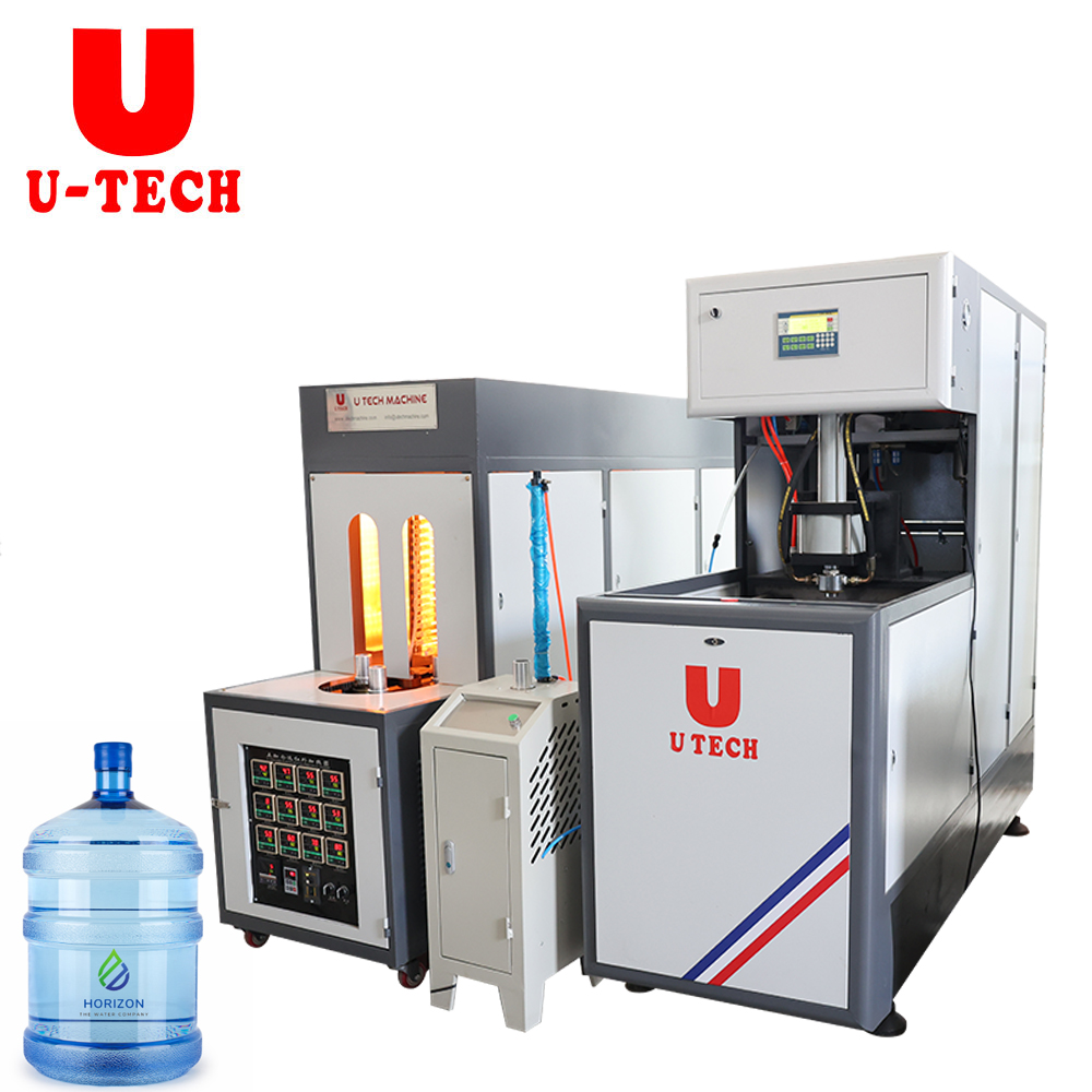Semi Auto Small Beverage Drinks Mineral Water 19L 20L 5 Gallon PET Plastic Bottle Blow Moulding Making Machine