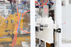 Plastic Detergent bottles clean toilet agent oblique mouth bottle extrusion blow molding machine