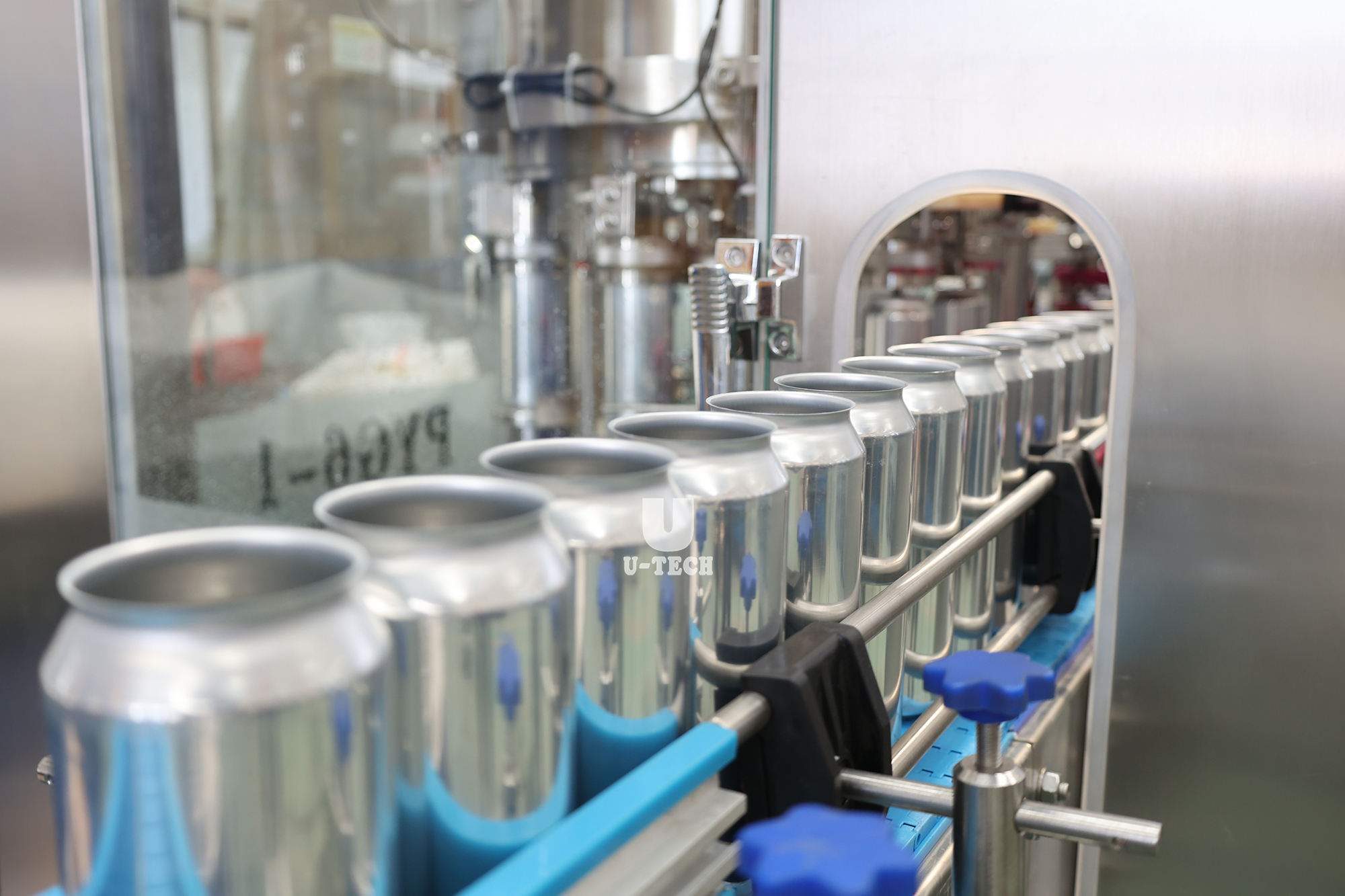Full Automatic Aluminum Tin Can Beverage Orange Juice Carbonated Drink Beer Filling Machine Line
