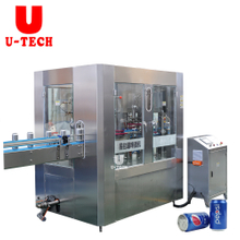 Automatic Small Business Beverage Carbonated Energy Drink Juice Beer Can Filling Machine