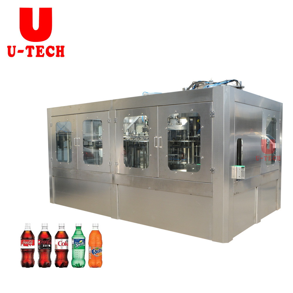 High Speed Small Scale Pet Bottle Beverage Carbonated Cola Soda Water Filling Bottling Machine Price