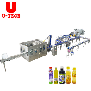 Automatic 3 in 1 Small Scale Pet Bottle Fruit Juice Filling And Packaging Machine for Small Business