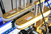 Automatic folding carton box adhesive sticker horizontal labeling Machine