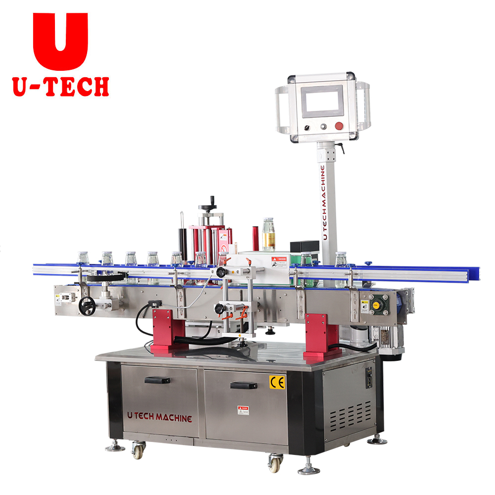 Factory Price Fully Automatic Electric Pet Flat Glass Square Bottle And Jar Can Adhesive Sticker Labeling Machine