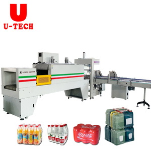 Automatic Daily Use Product Beverage HDPE Glass Plastic Bottle Shrink Wrap Packing Machine