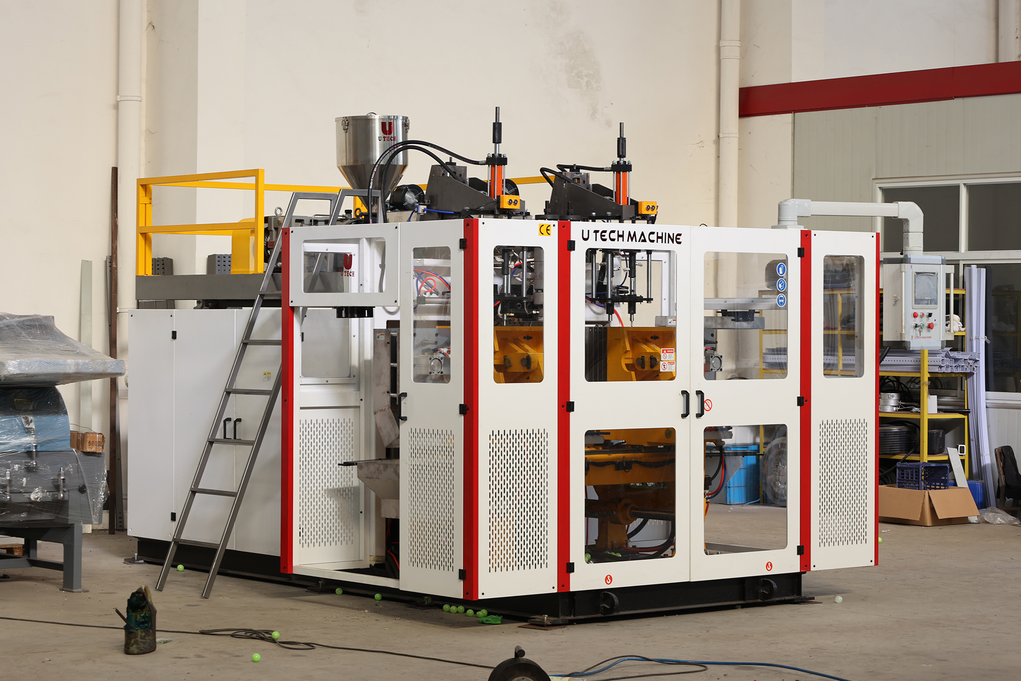 Double Stations Ocean Ball Making Extrusion Blow Moulding Machine