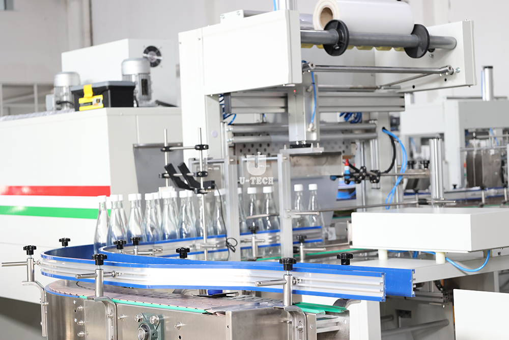 Industrial Automatic High Speed Beverage PET Bottle Wrap Machine Plastic Sleeve Shrink Tunnel Film Packing Competitive Price