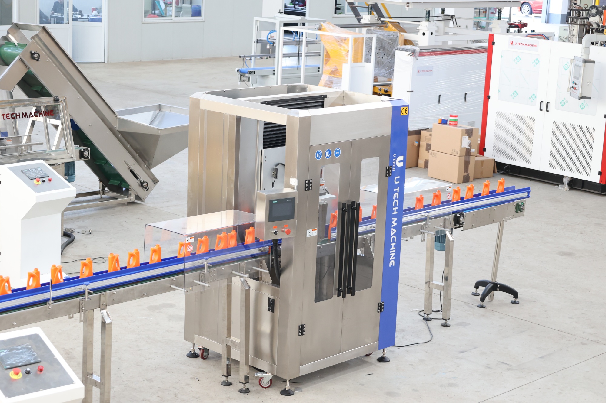 Automatic Pet Pc Pp Hdpe Plastic Bottle Unscrambler Feeding Sorting Unscrambling Machine