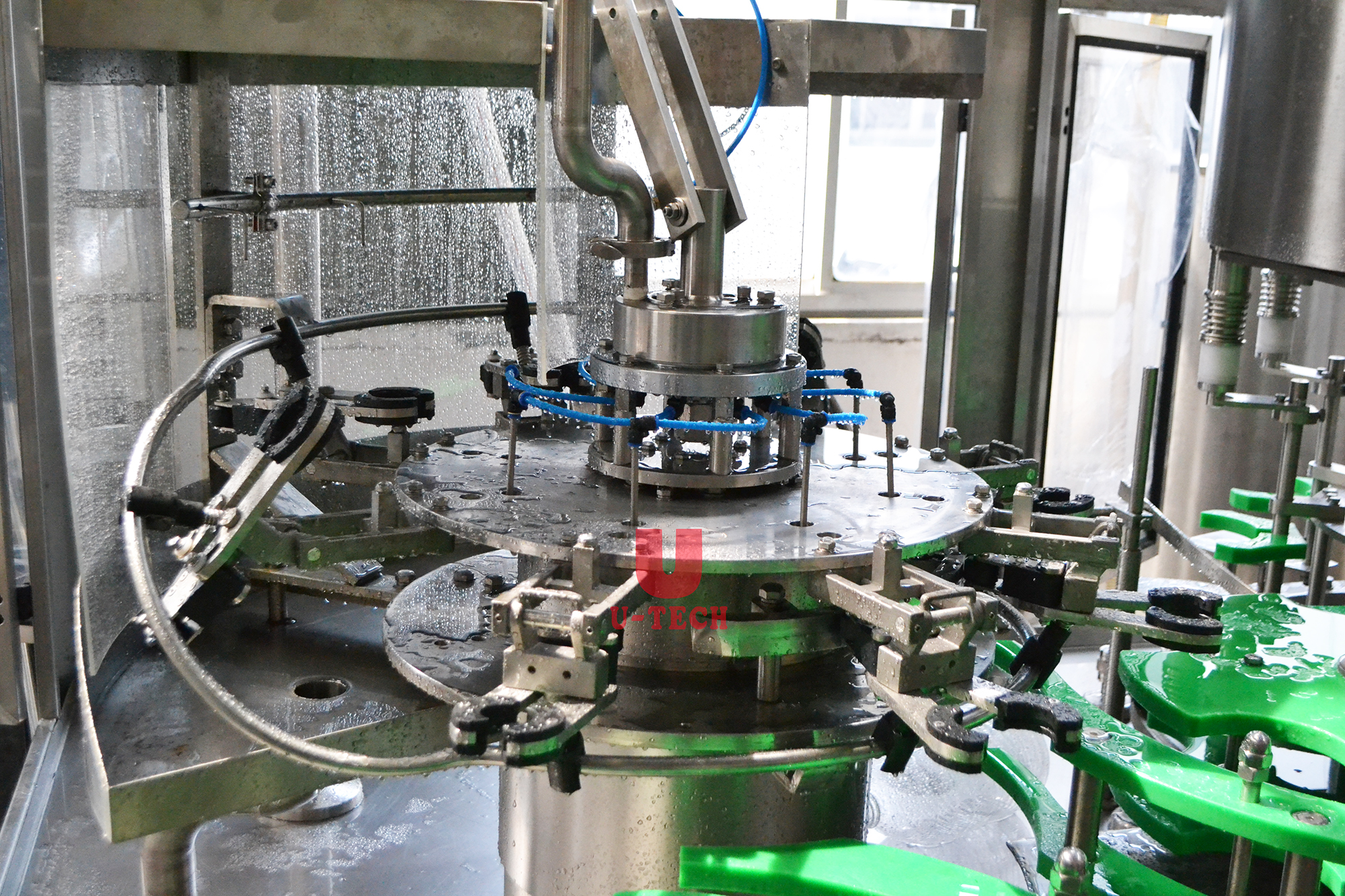 Automatic 3 in 1 rotary 5L bottle mineral pure spring water washing filling capping machine