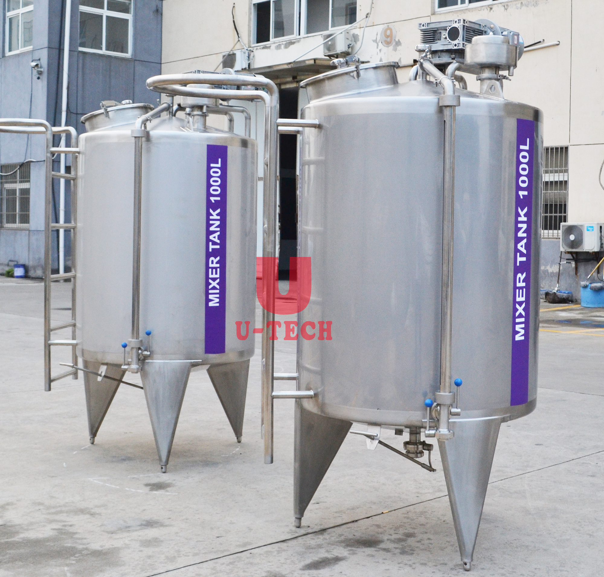 Homogenizer Mixer Liquid Soap Beverage Heating Mixing Tank Equipment