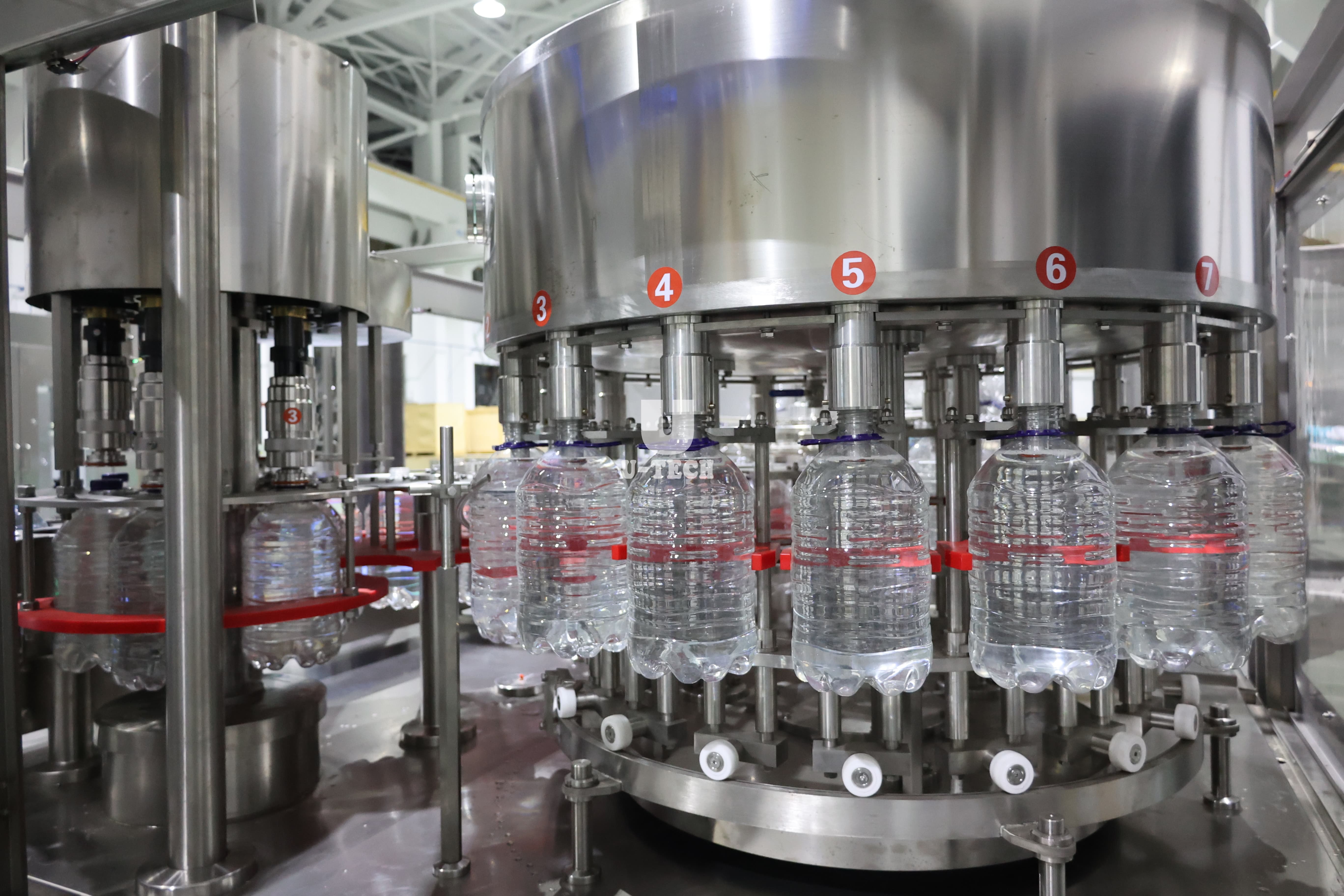 Automatic Rotary 3-in-1 High Speed PLC Controlled High-Accuracy Electric Motor 5L Mineral Pure Drinking Water Bottling Machine