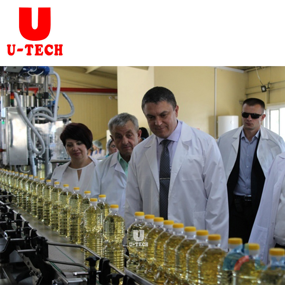 Small Scale Auto 250ml Bottle Food Chili Edible Cooking Oil Spray Filling And Packing Machine