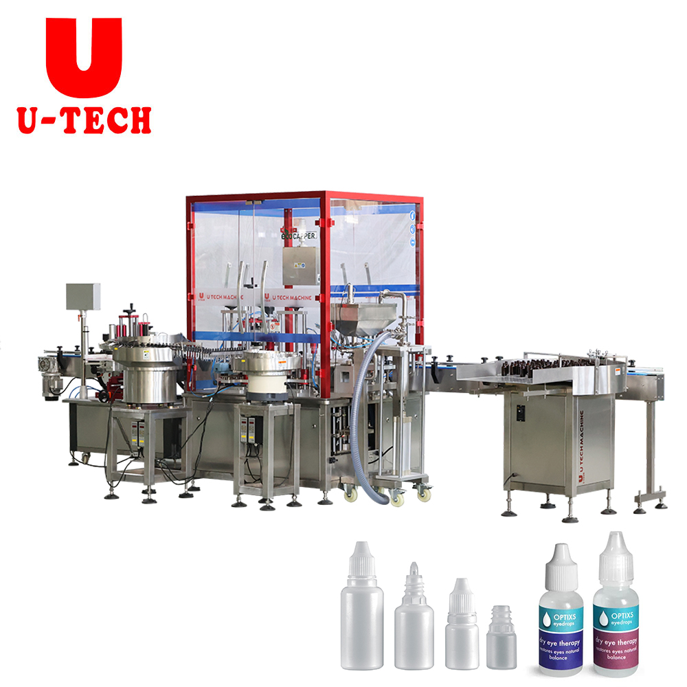 Automatic Piston 10ml Eyes Drop Oral Liquid Essential Perfume Oil Dropper Bottle Filler Filling And Sealing Machine