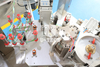 Fully Automatic High Speed Beverage Water PET Glass Bottle Tin Can Bopp Opp Hot Melt Labeling Machine