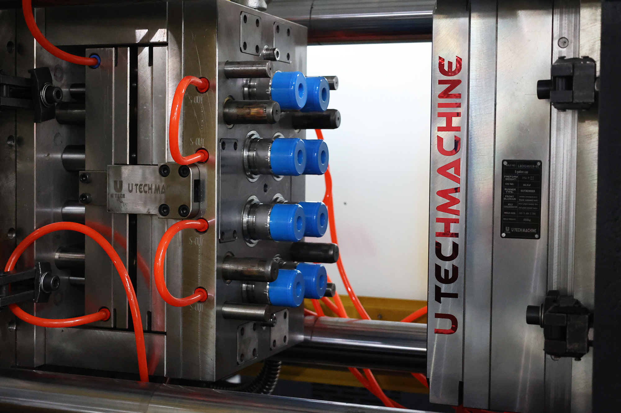 Auto High Speed Hot Runner 8 12 24 32 Cavity Water 5 Gallon Cap Making Moulding Injection Molding Machine